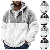 Chaqueta de Forro Polar para Hombre - Invierno de Terciopelo Doble Cara, Gruesa y Cálida, Ajuste con Cremallera, Felpa Informal, Abrigo
