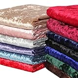 Paquetes de tela de costura de 3/5/10 m, tela elástica de terciopelo aplastado para tapicería de sofá y cortina, rojo, negro, gris, verde azulado, verde, azul, rosa (3 beige, 160 cm x 10 m)