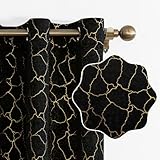 Ystyle Cortinas Salon Terciopelo 2 Piezas con Ojales, 140x225cm, Cortinas Termicas Aislantes Frio Y Calor, Modernas Suave Cortina Habitacion Terciopelo, Negro