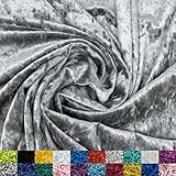 Ice Fabrics The Yard - Tela elástica de terciopelo aplastado – 60/62 pulgadas de ancho, tela aterciopelada suave para ropa de costura, tapicería, cortinas y decoración – 234 GSM – 20% elástico